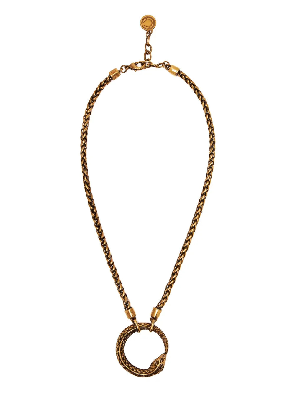 Roberto Cavalli snake-pendant necklace - Gold | Farfetch Global