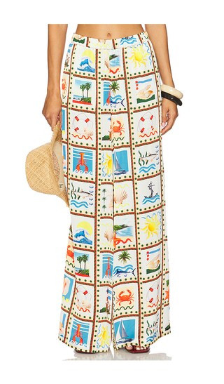 Beach Pants in Off White Multi | Revolve Clothing (Global)