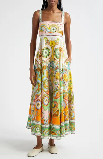 ALEMAIS Pinball Linen Sundress | Nordstrom | Nordstrom