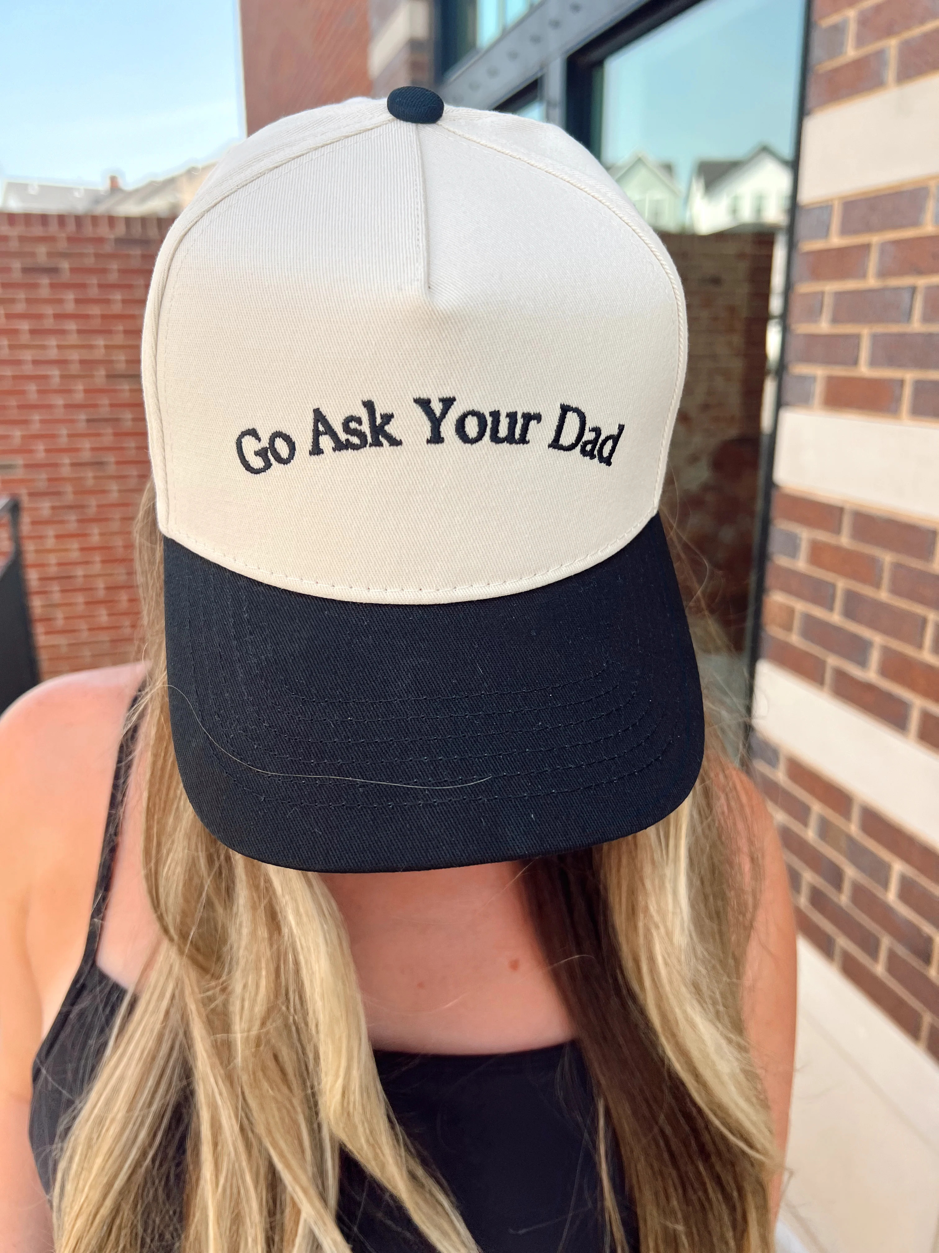 Go Ask Your Dad. Vintage Trucker Hat | KenzKustomz