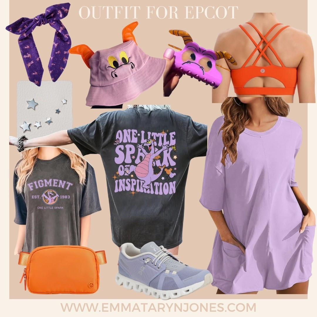 Outfit idea for Epcot - figment 

#LTKTravel #LTKMidsize #LTKFindsUnder50
