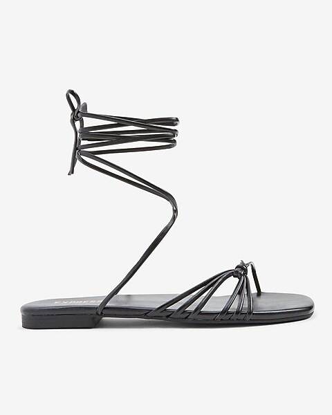 Strappy Tie-Up Sandals | Express