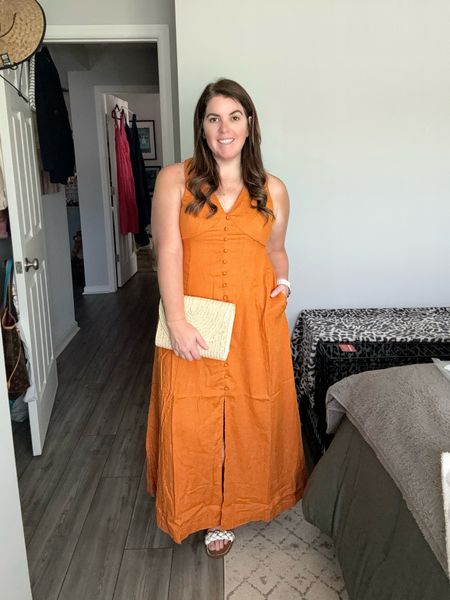This Amazon dress is one that can be dressed up for an event or dressed down for a cute everyday look! The dress runs TTS, it comes in 3 different color options and it is under $80! 

#LTKmidsize #LTKfindsunder100 #LTKstyletip