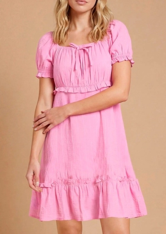 Purple pink petite mini dress for spring and summer.

#LTKPetite #LTKMidsize