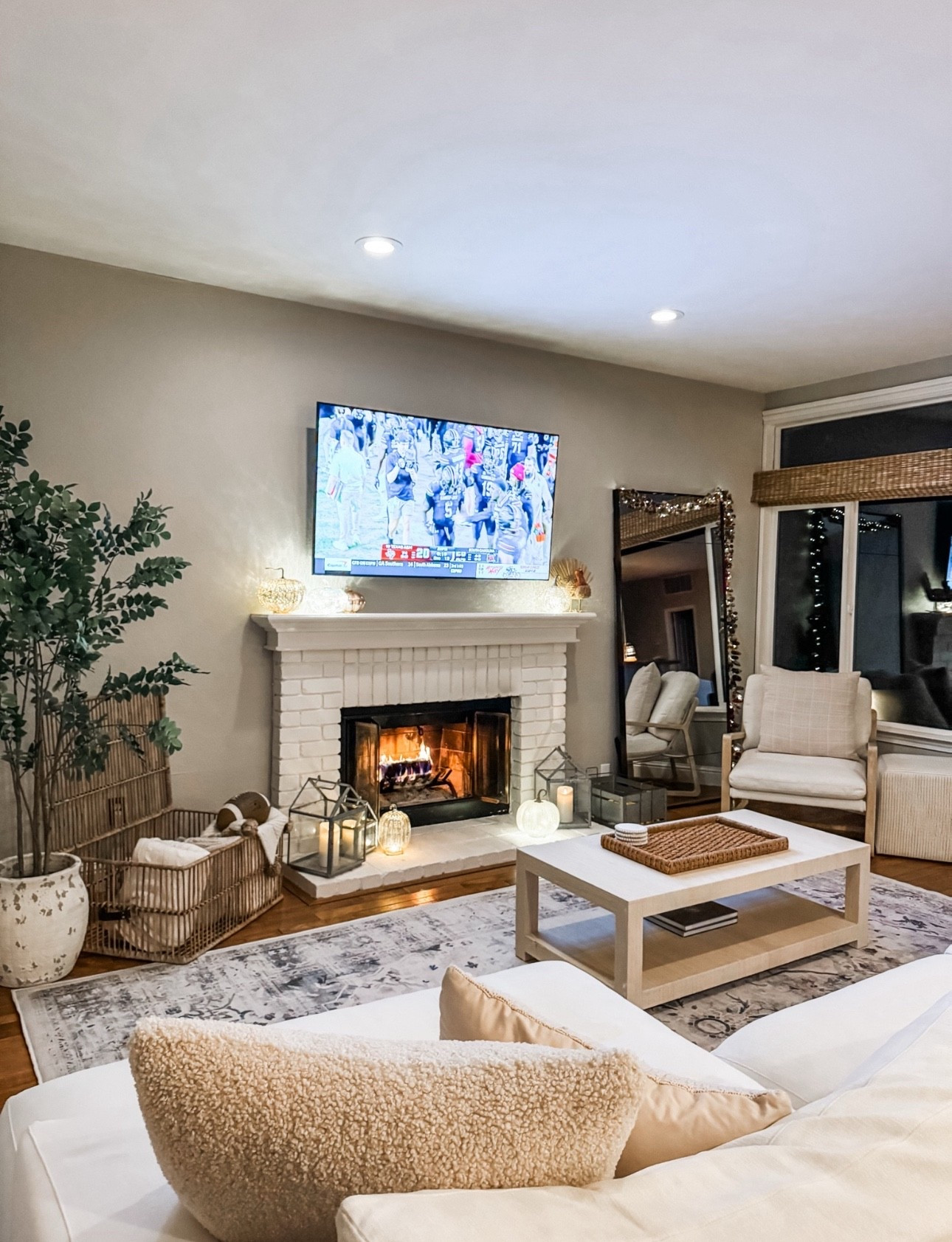 With football games starting this weekend, I’m already dreaming about how I am going to decorate our family room for fall. I am for sure going to once again use our lighted glass pumpkin collection to make it extra cozy. I also wanted to mention that my coffee table is currently on sale!It’s from Serena and Lily and is currently 20% off!

#LTKHome #LTKSeasonal #LTKSaleAlert