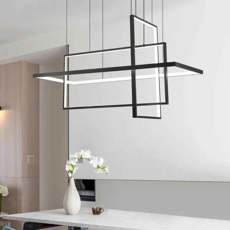 Trulli 3 - Light Statement LED Chandelier with Wrought Iron Accents | Wayfair North America