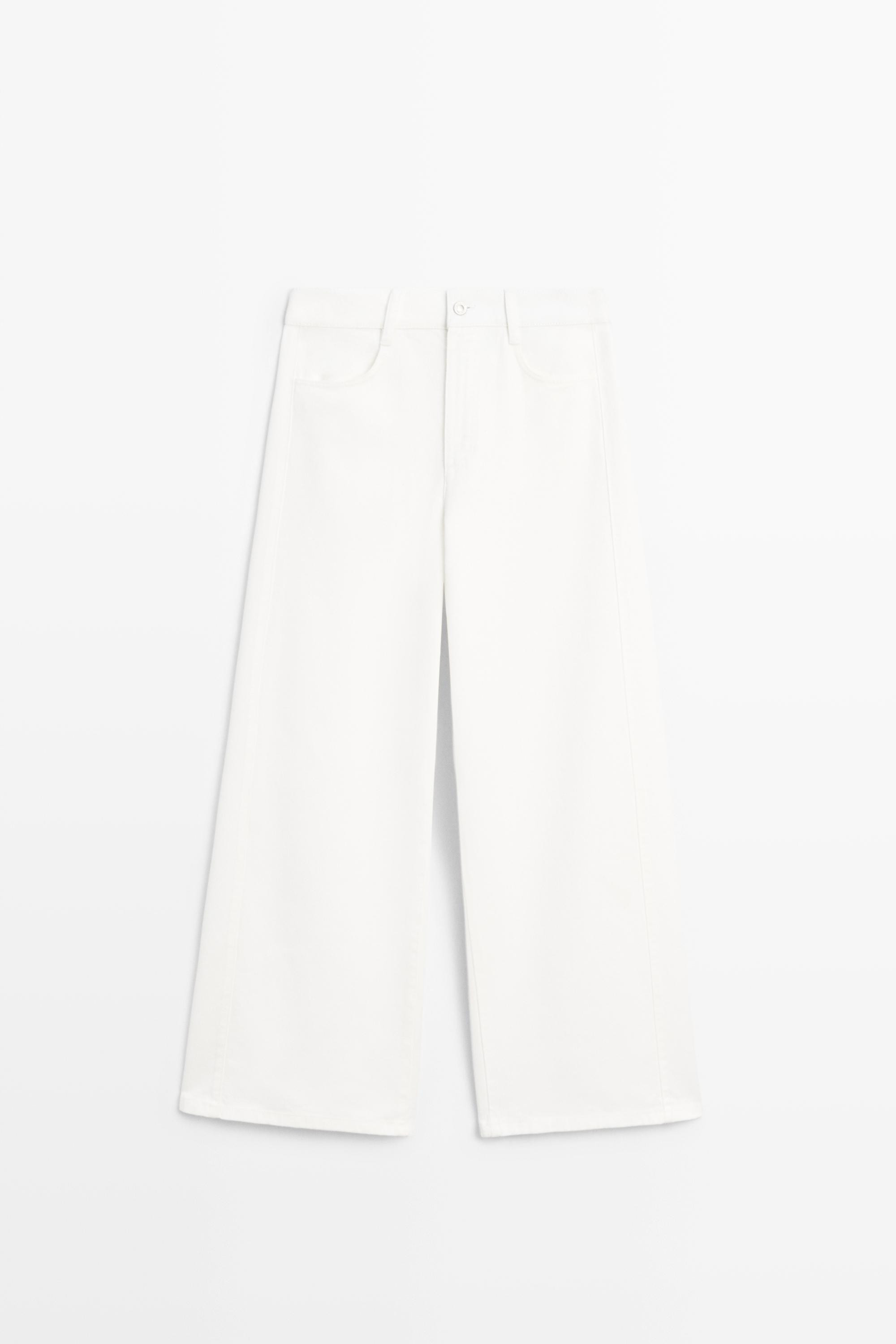 Flowy wide-leg jeans | Massimo Dutti US