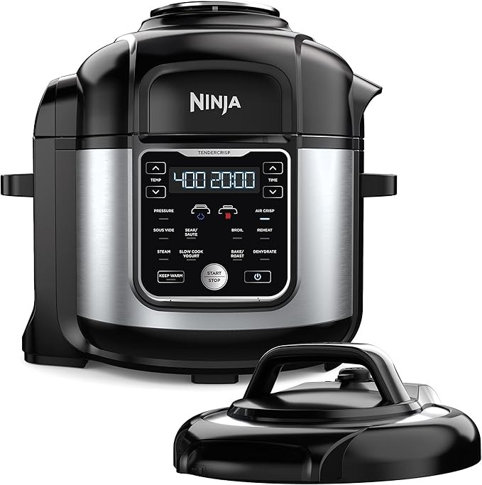 Ninja OS401 Foodi 12-in-1 XL 8 qt. Pressure Cooker & Air Fryer that Steams, Slow Cooks, Sears, Sa... | Amazon (US)