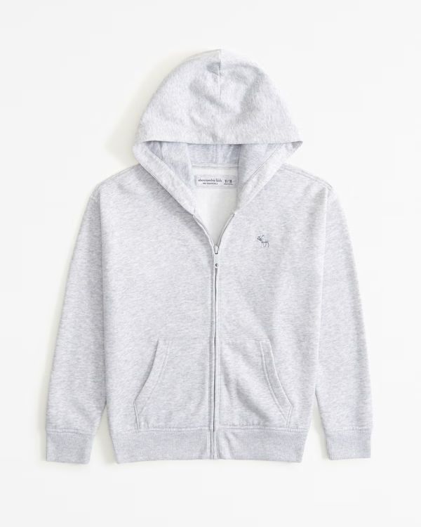 boys essential icon full-zip hoodie | boys | Abercrombie.com | Abercrombie & Fitch (US)