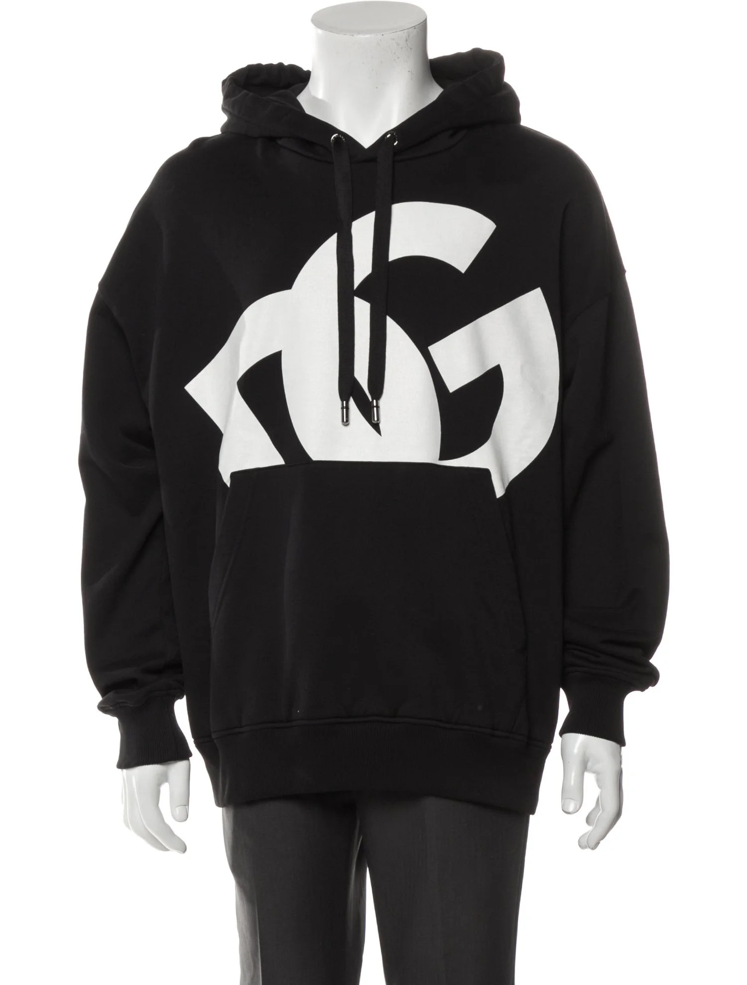 Graphic Print Crew Neck Hoodie w/ Tags | The RealReal