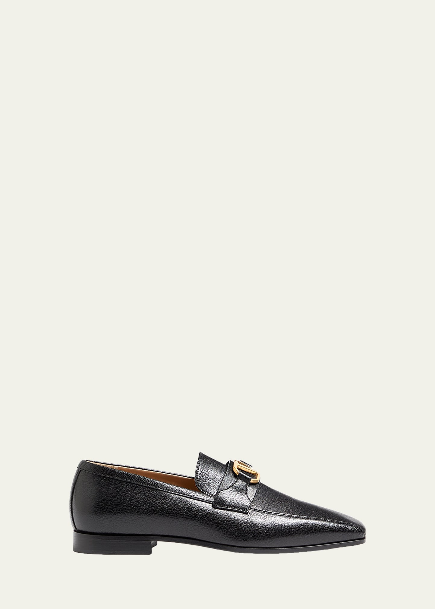 Valentino Garavani Men's Vlogo Signature Leather Loafers | Bergdorf Goodman