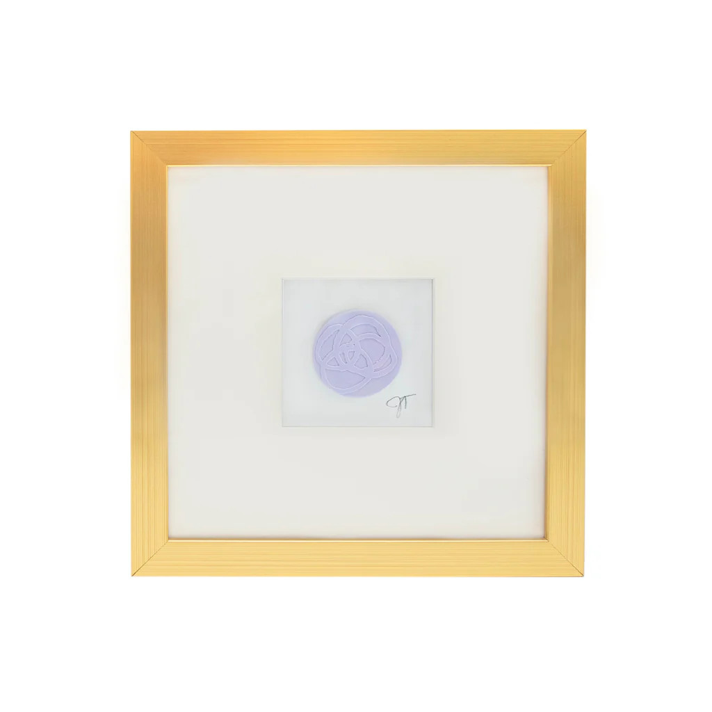 Black Jack Intaglio - lavender - 5 circle (pre-order) | Jenn Thatcher Art
