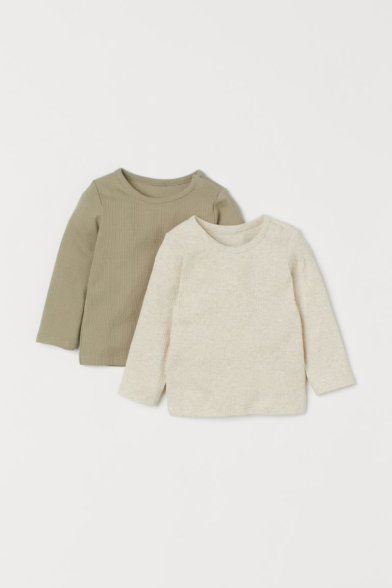 2-pack Ribbed Tops | H&M (US + CA)