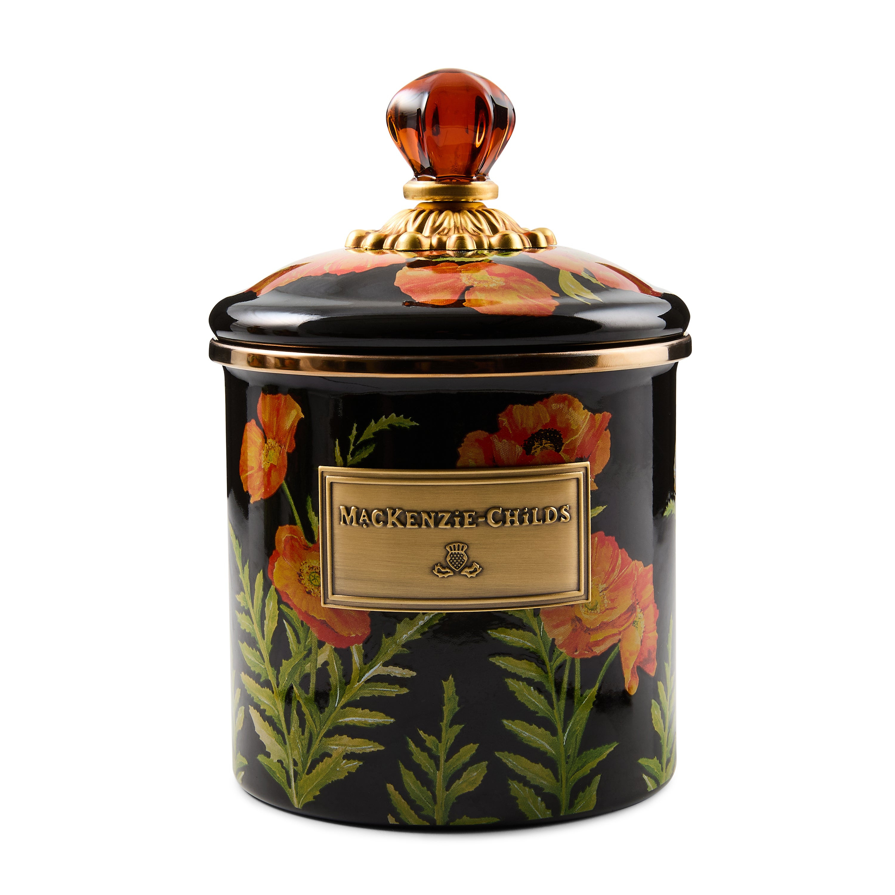 MacKenzie-Childs Poppy Small Canister | MacKenzie-Childs