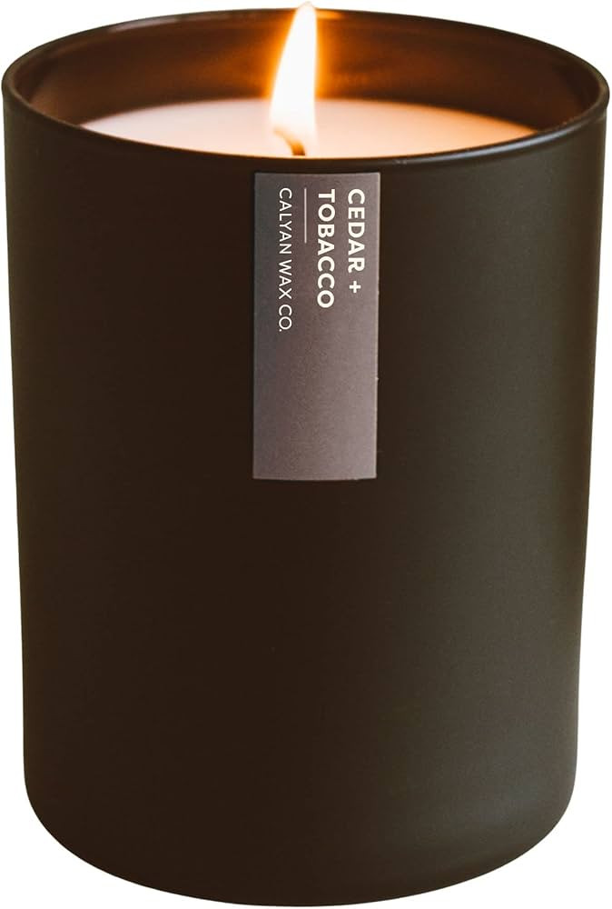 Calyan Wax Soy Wax Candle, Cedar & Tobacco Scented Candle for The Home | Premium Candle with Esse... | Amazon (US)