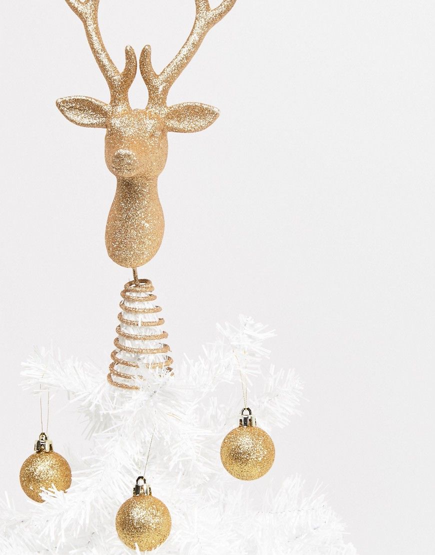 Paperchase Holidays stag tree topper decoration - Multi | ASOS US