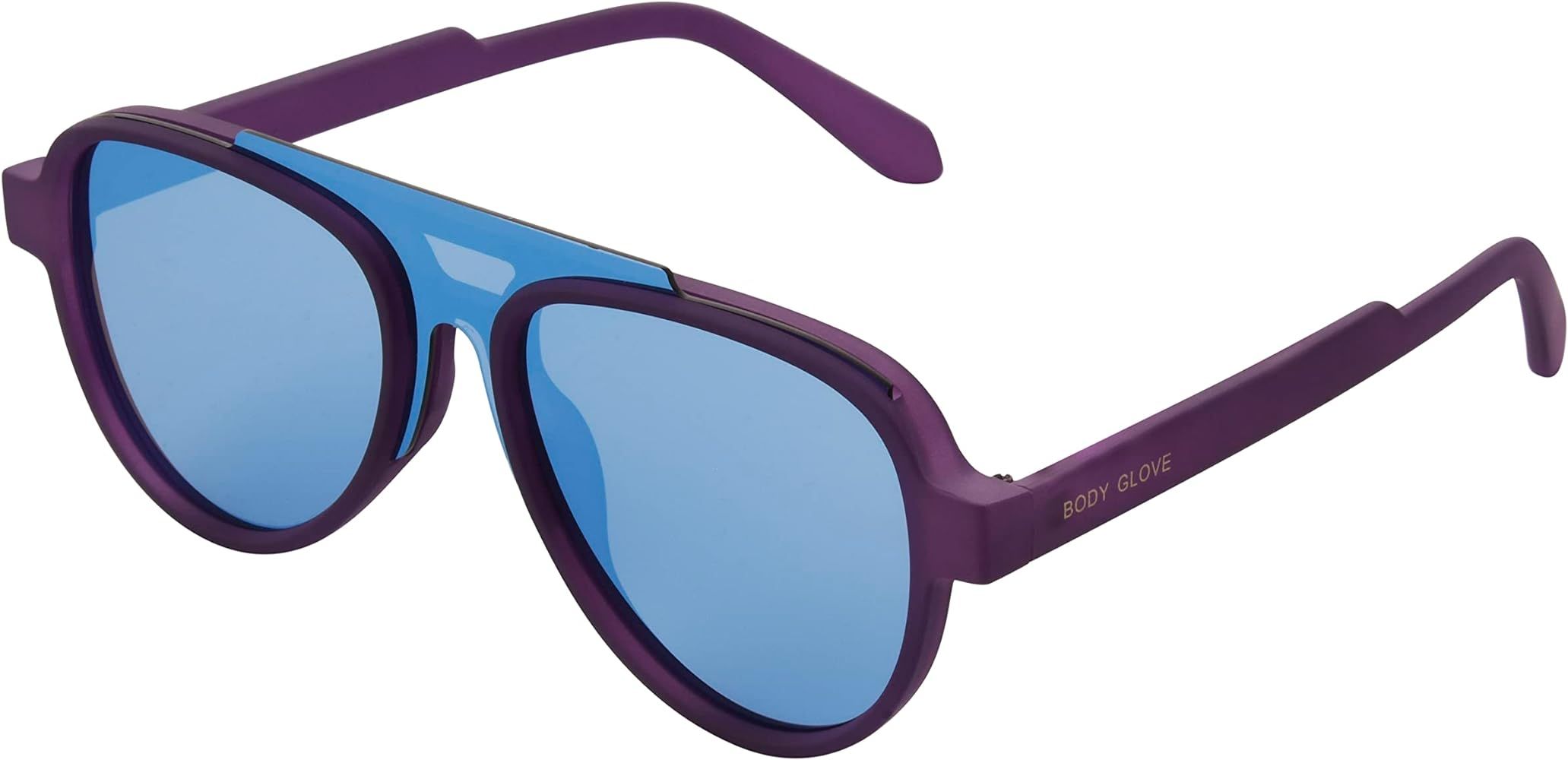 Body Glove Women's Cove Polarized Aviator Sunglasses, Purple, 127 mm | Amazon (US)