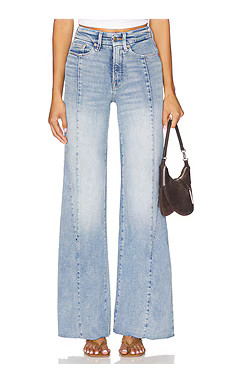 Good American Good Waist Palazzo in Indigo957 from Revolve.com | Revolve Clothing (Global)