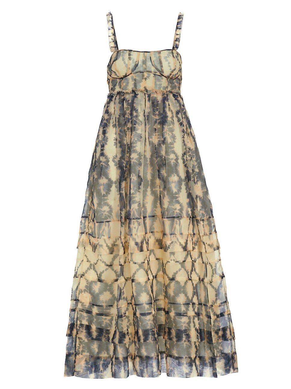 Priscilla Tie-Dye Silk Maxi Dress | Saks Fifth Avenue