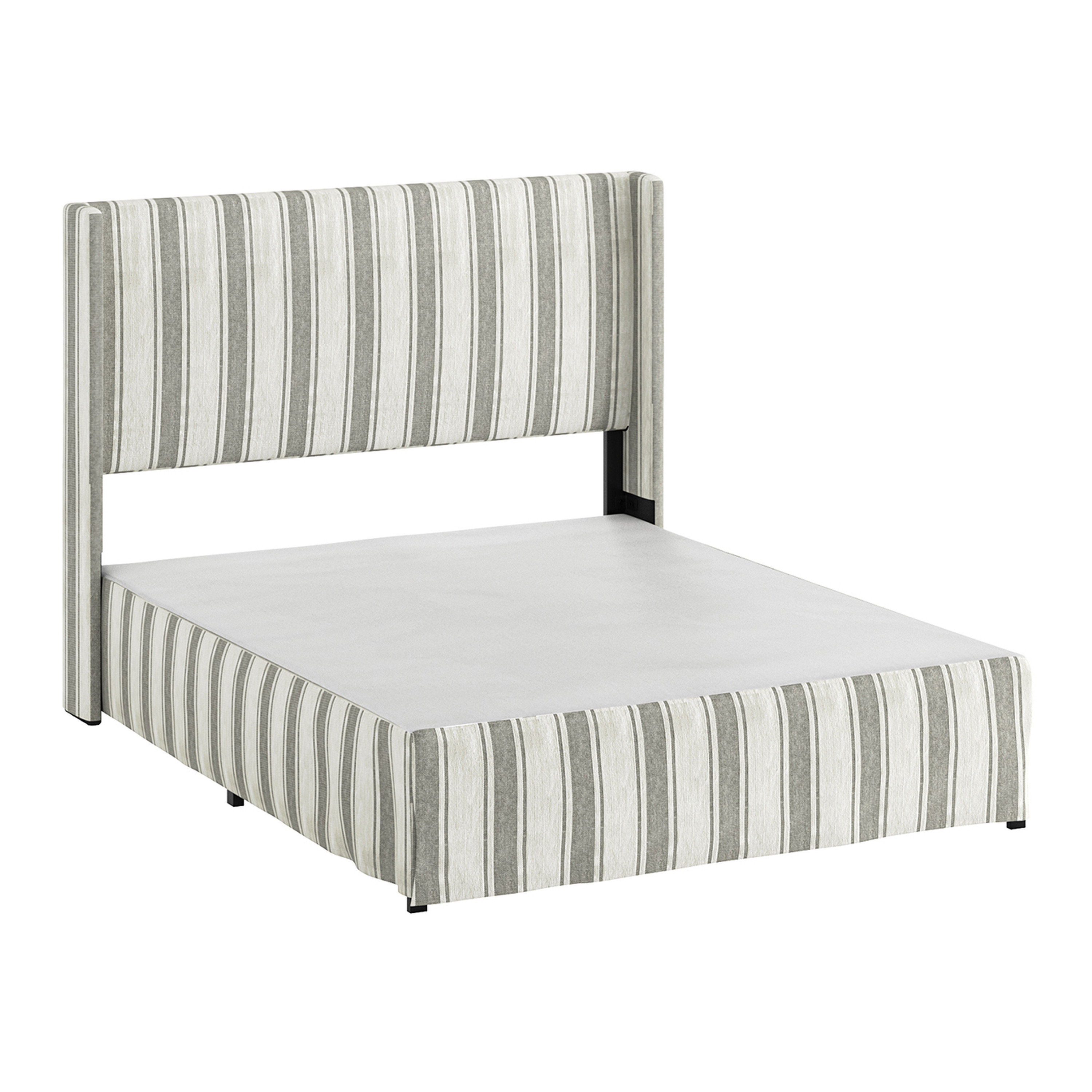 Chereese Wingback Slipcover Upholstered Platform Bed | World Market