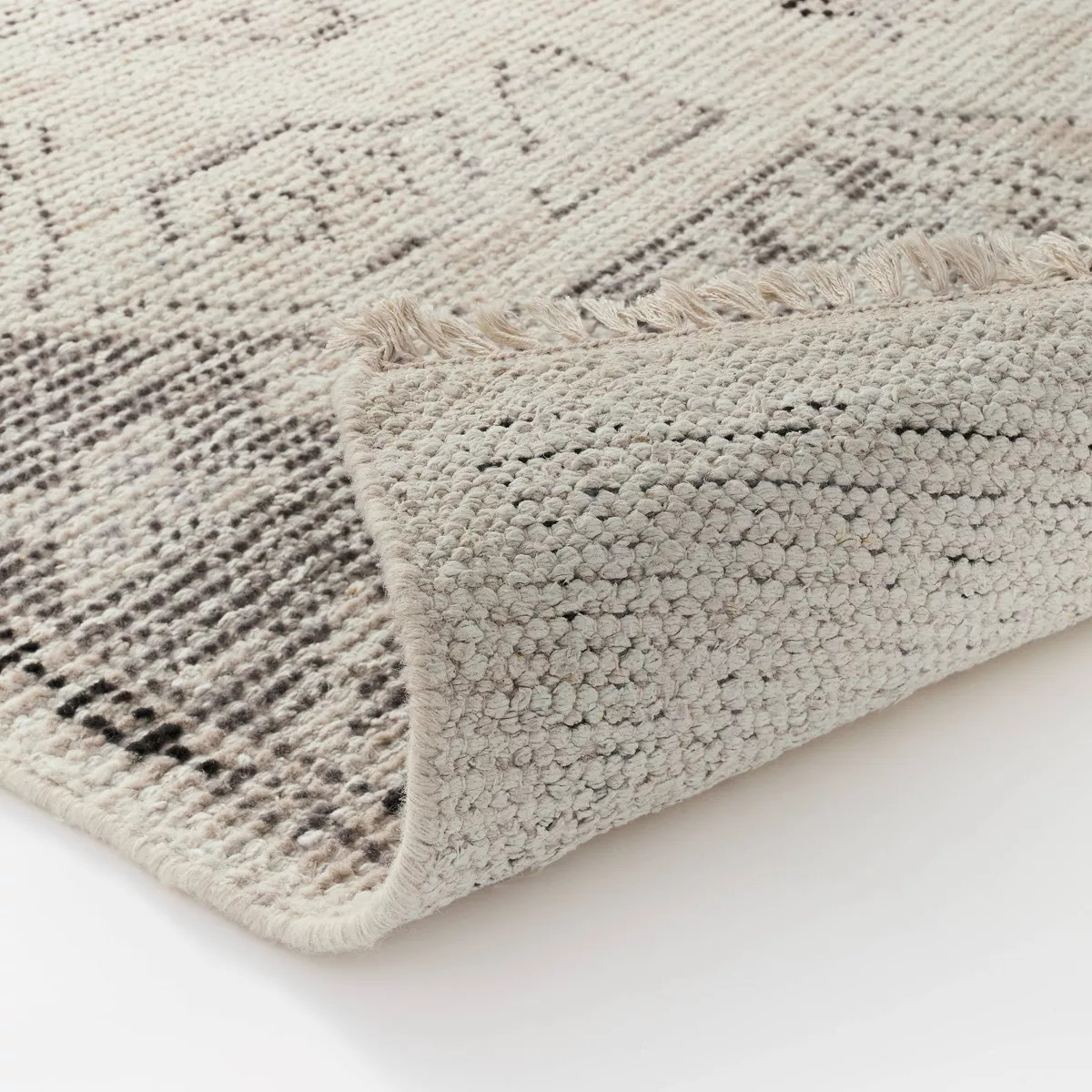 Knolls Authentic Handknotted Distressed Persian Rug Gray/Ivory/Black - Threshold™ designed with... | Target