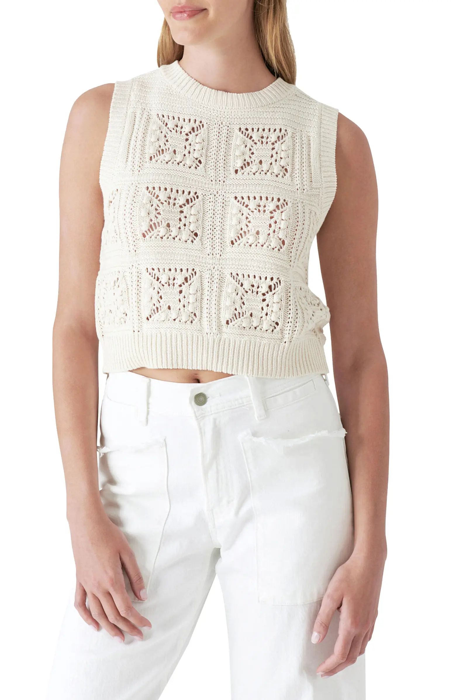 Lucky Brand Cotton Sweater Vest | Nordstrom | Nordstrom