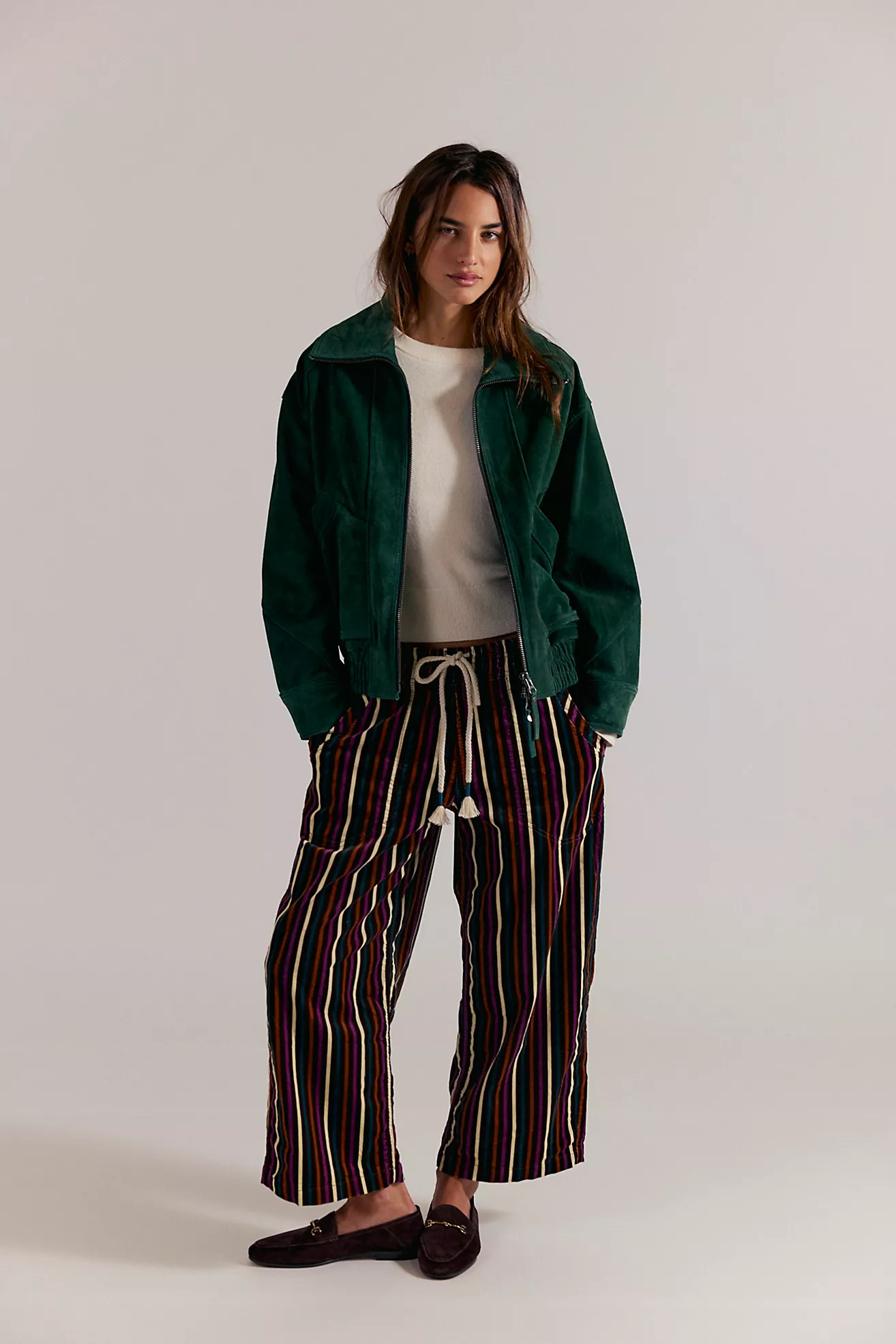 We The Free Easy Peasy Printed Pull-On Cord Jeans | Free People (Global - UK&FR Excluded)