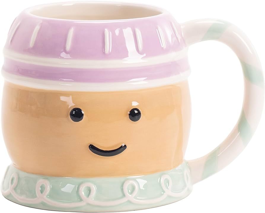 Bico Gingerbread Man 17oz Hand Painted Ceramic Mug, for Coffee, Tea, Hot Chocolate, Milk, Microwa... | Amazon (US)