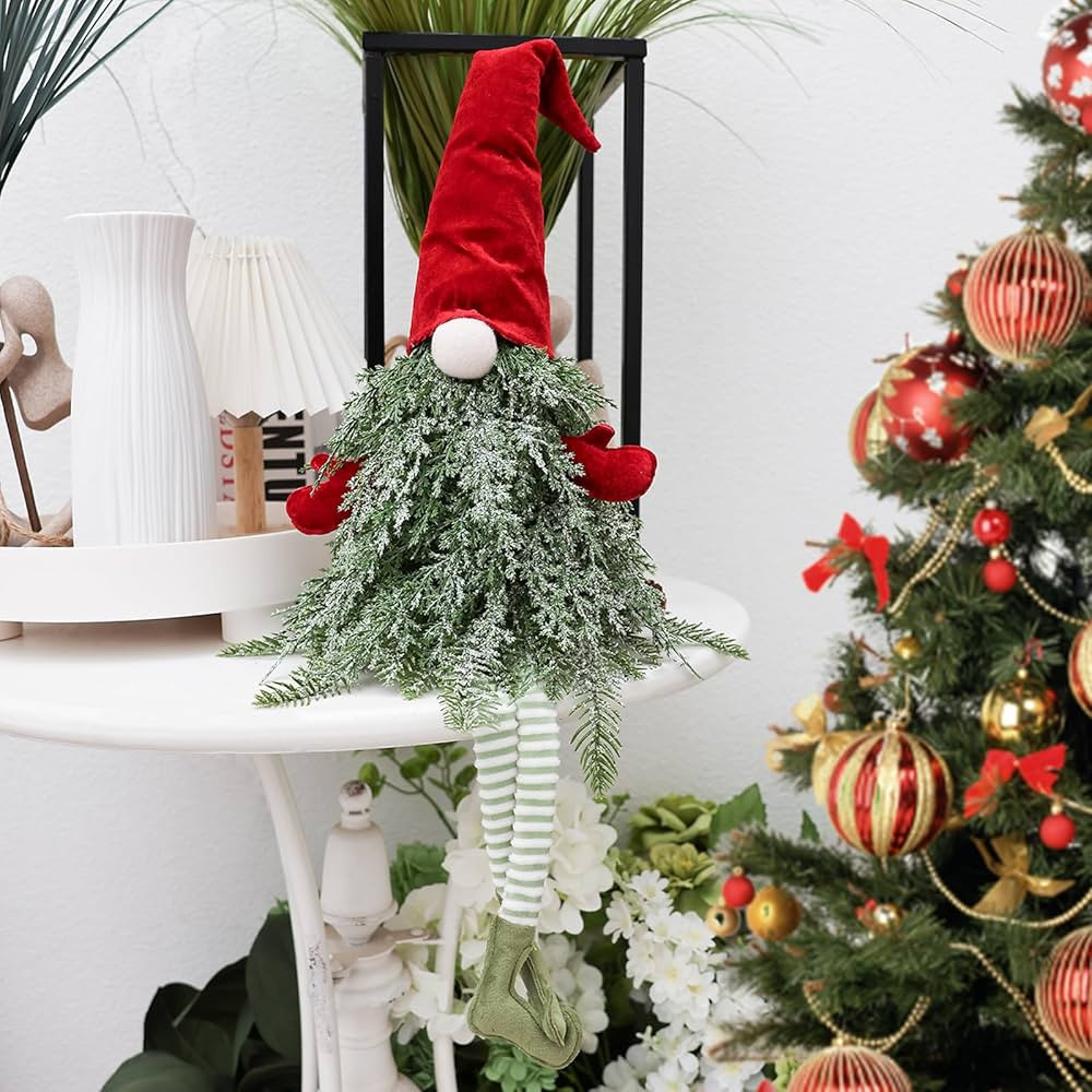 Lucky flower Christmas Gnomes Decoration Christmas Tree Handmade 26 Inch Christmas Tree Scandinav... | Amazon (US)