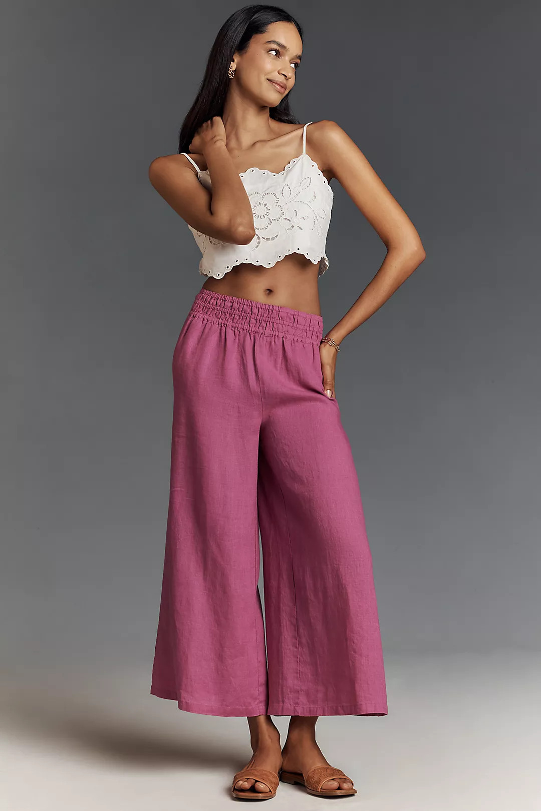 The Somerset Pull-On Pants: Linen Edition | Anthropologie (US)