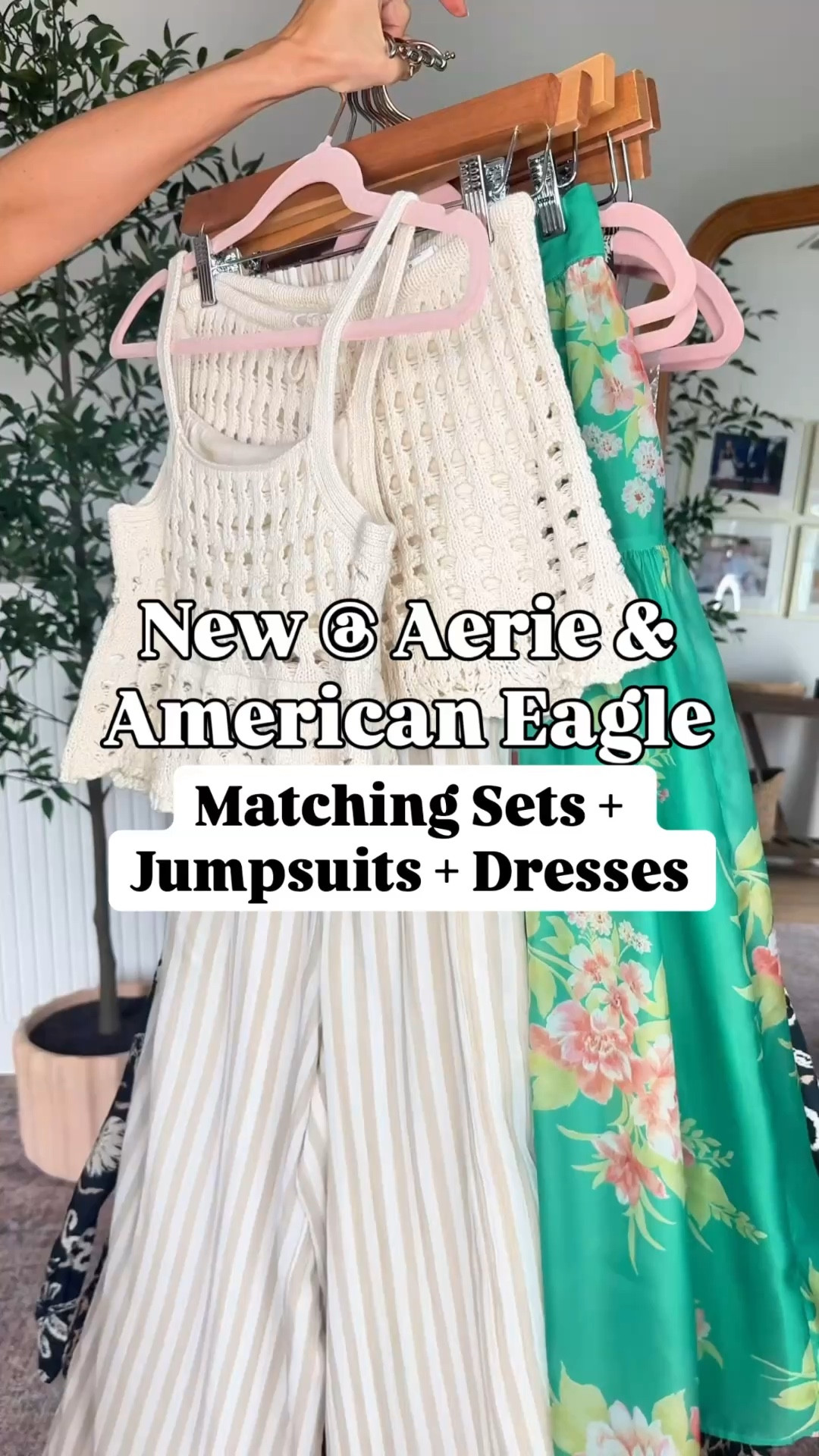 New Aerie and American Eagle arrivals. Resort outfit. Spring dress. Spring outfit. Summer dress. Summer outfit. Vacation dress. Vacation outfit. 
*I am 5’3, 110, 32b
#1: XS in top and XXS in skirt. 
#2: XXS in jumpsuit
#3: XXS in matching skirt set
#4: XS in top and XS short in pants
#5: XXS in striped jumpsuit
#6: XXS in floral maxi
#7: XXS in top and XS in shorts (shorts run small IMO and are lined)
#8: XXS in dress#LTKxAerie 

#LTKootd #LTKTravel #LTKSwim