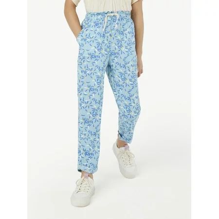 Free Assembly Girls Printed Pull-On Dock Pants Sizes 5-18 | Walmart (US)