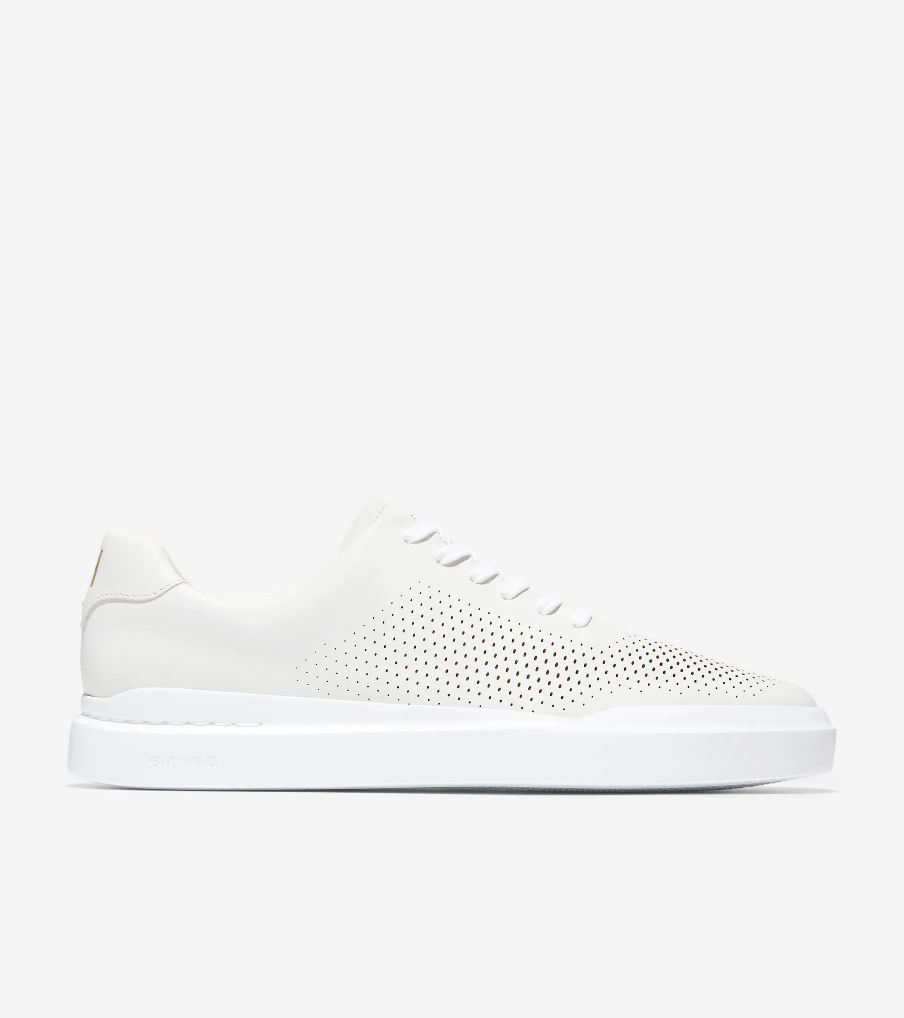 Men's GrandPrø Rally Laser Cut Sneakers in White | Cole Haan | Cole Haan (US)