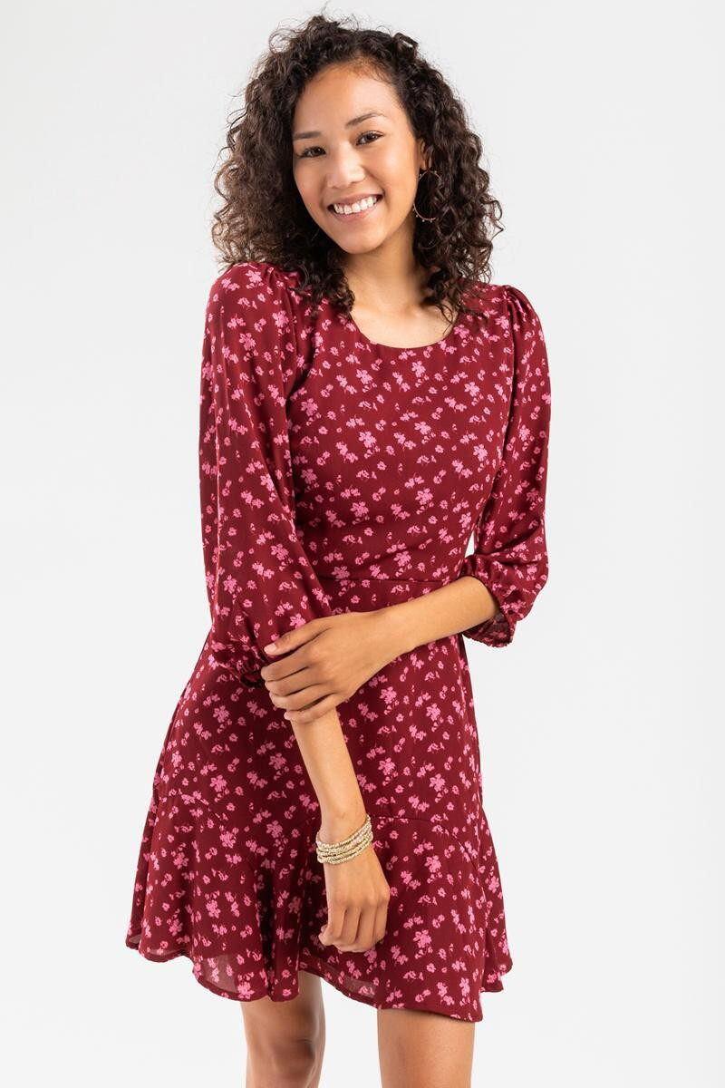 Jackie Floral Godet Dress | Francesca’s Collections