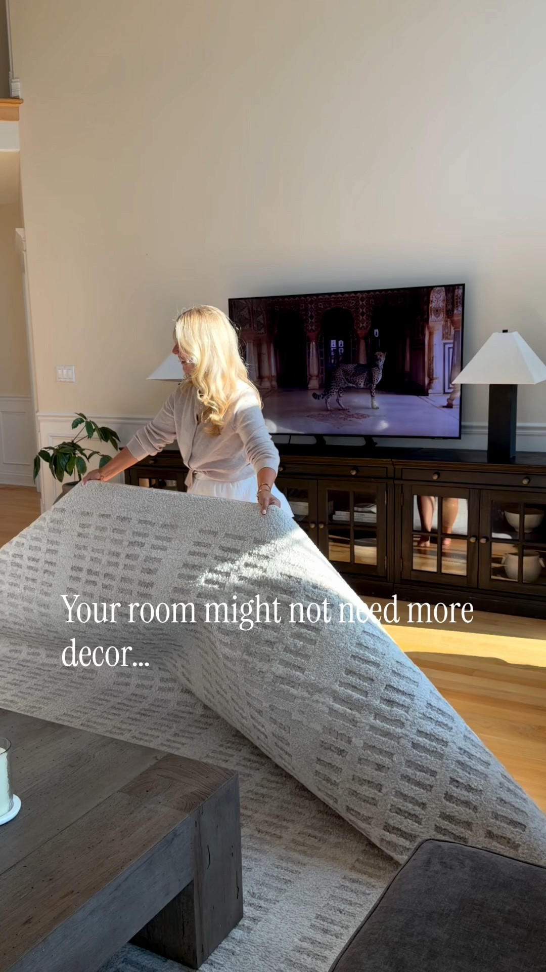The rug that grounds our entire great room 🤍 Soft, neutral, easy to live with + adds just the right amount of warmth and texture. Still one of my favorite home finds!

#LTKHome #LTKSeasonal