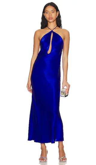 Irena Midi Dress in Electric Blue | Revolve Clothing (Global)