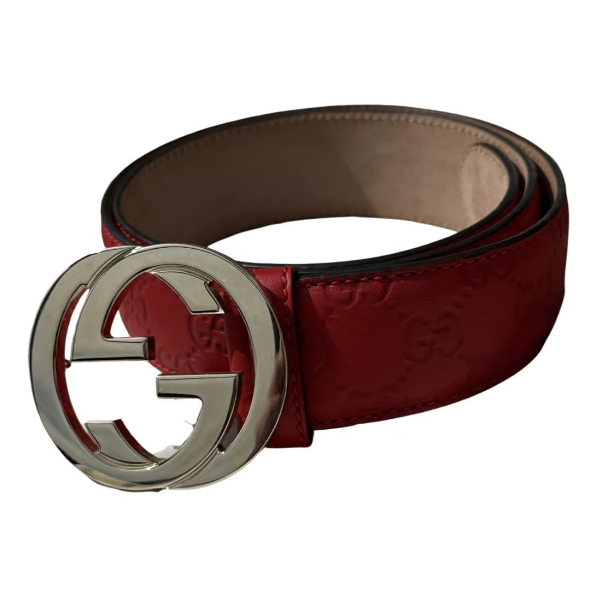 Interlocking Buckle Leder Gürtel | Vestiaire Collective (Global)