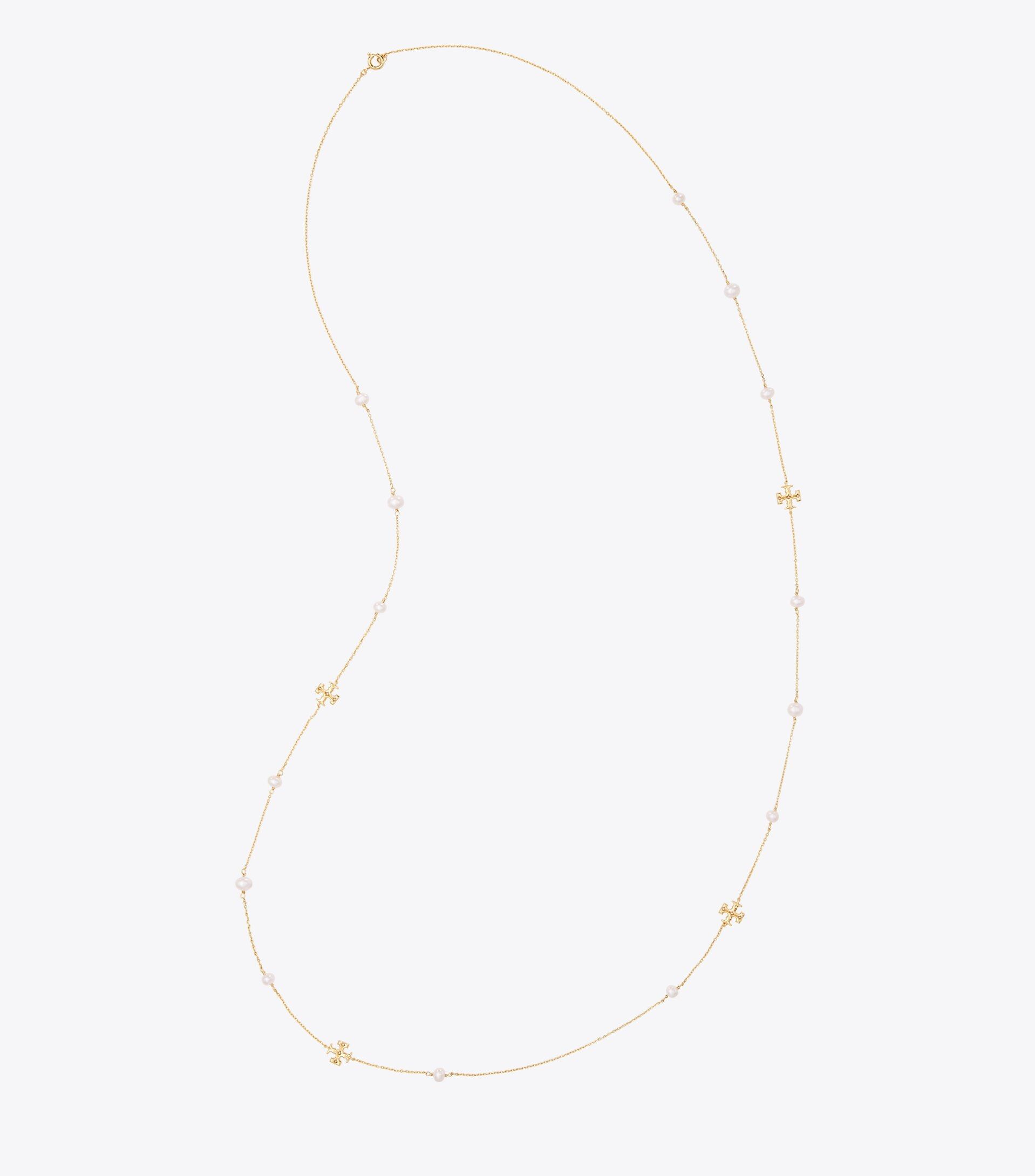 Kira Pearl Delicate Long Necklace | Tory Burch (US)
