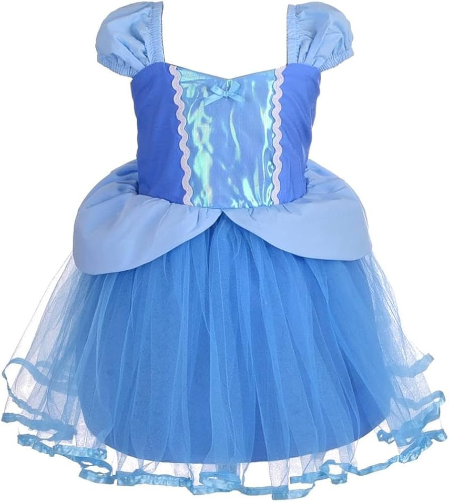 open lace back dress Disney Princess Party Dress up for Girls Halloween  All Halloween Costumes