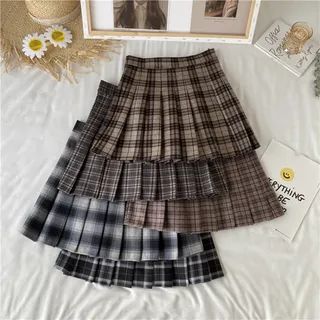 Mikiko - Plaid Pleated Mini Skirt | YesStyle | YesStyle Global