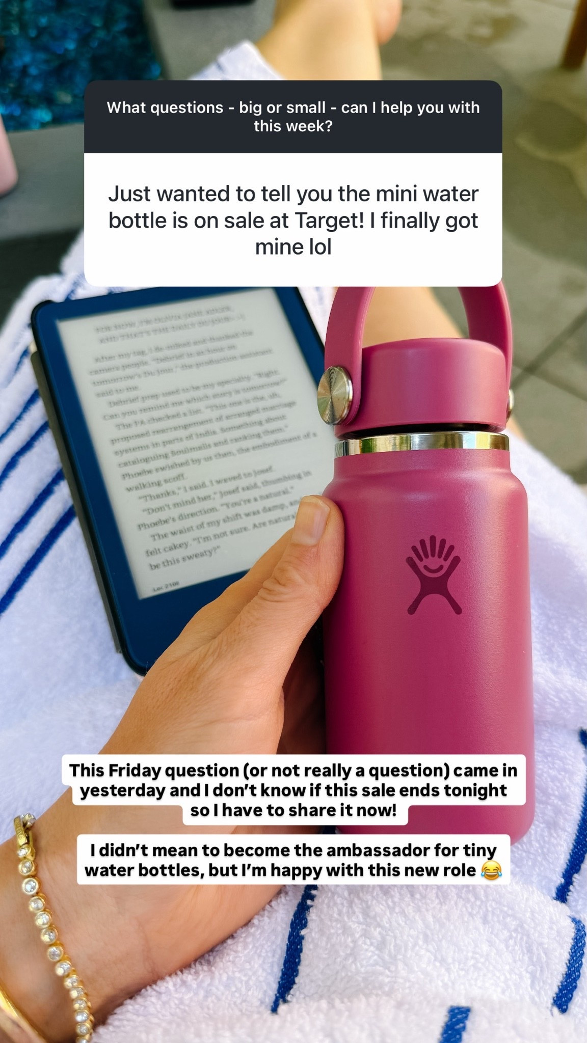 I am obsessed with these mini water bottles and I’m extra obsessed with them on sale!