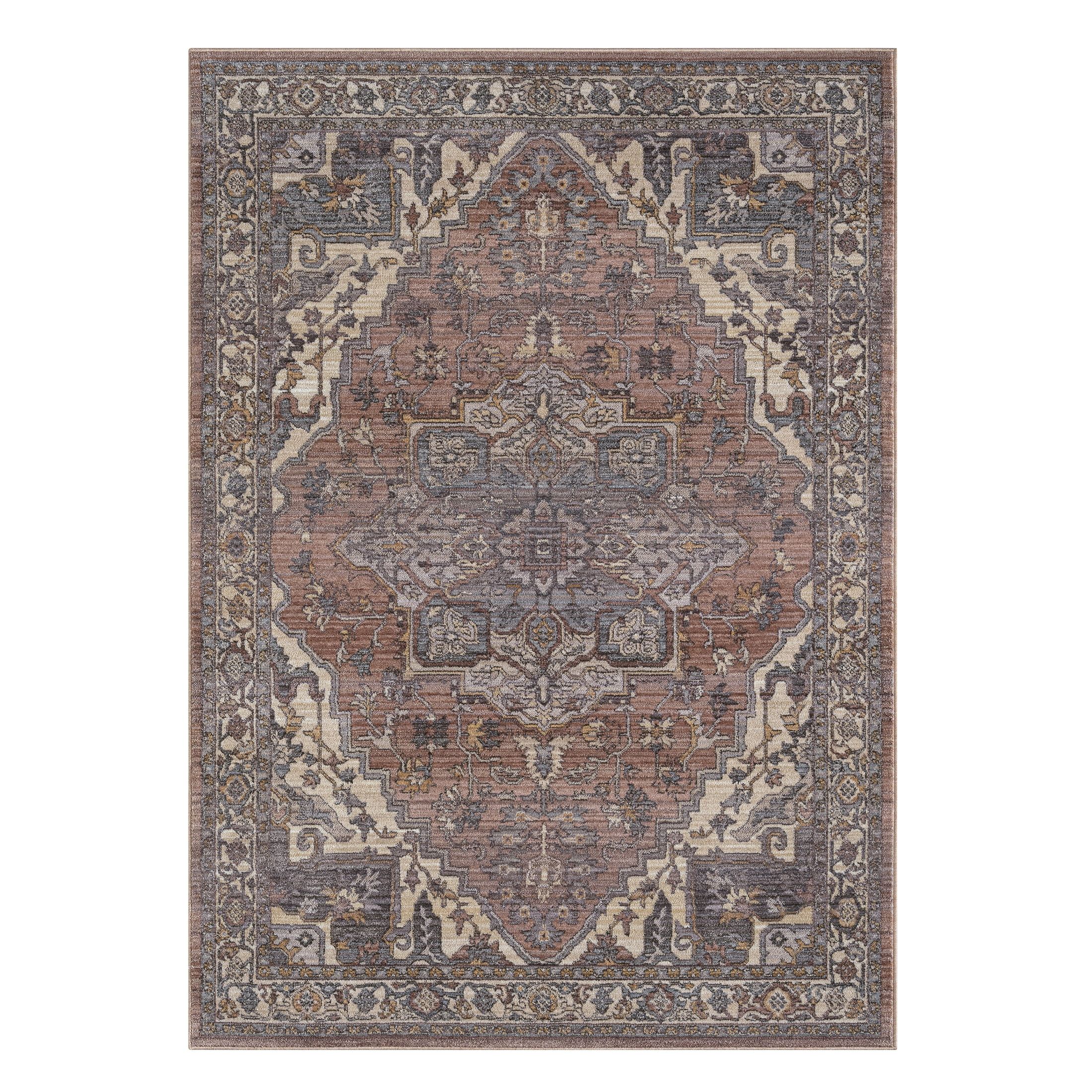 Better Homes & Gardens Mauve Persian Medallion Indoor Area Rug, 5' x 7' | Walmart (US)