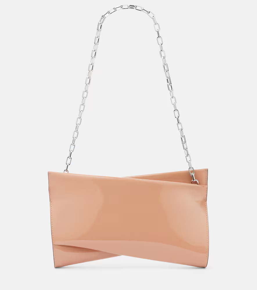 Christian Louboutin Clutch Loubitwist Small aus Lackleder | Mytheresa (DACH)