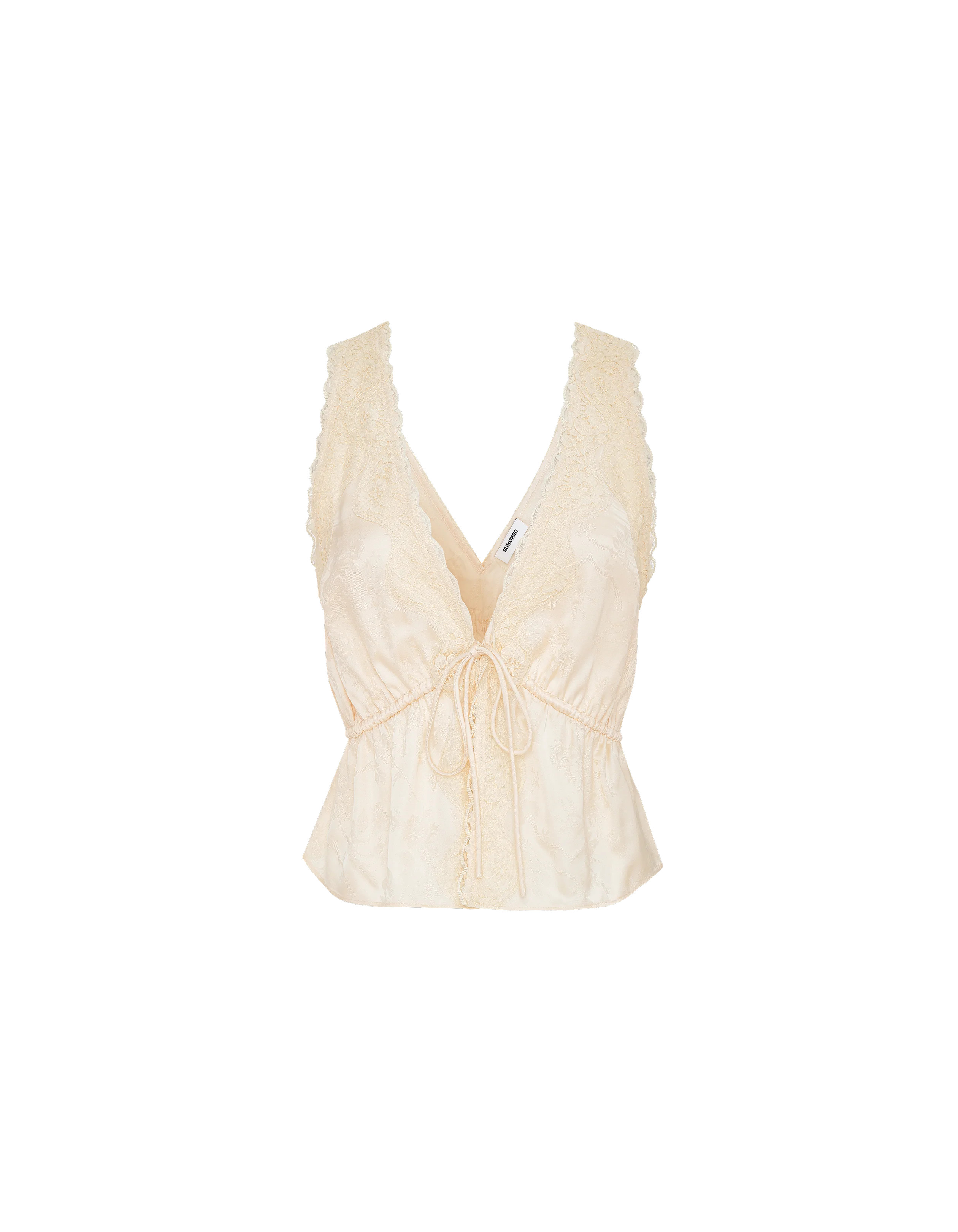 Lady Lace Top | Ivory Jacquard | Rumored