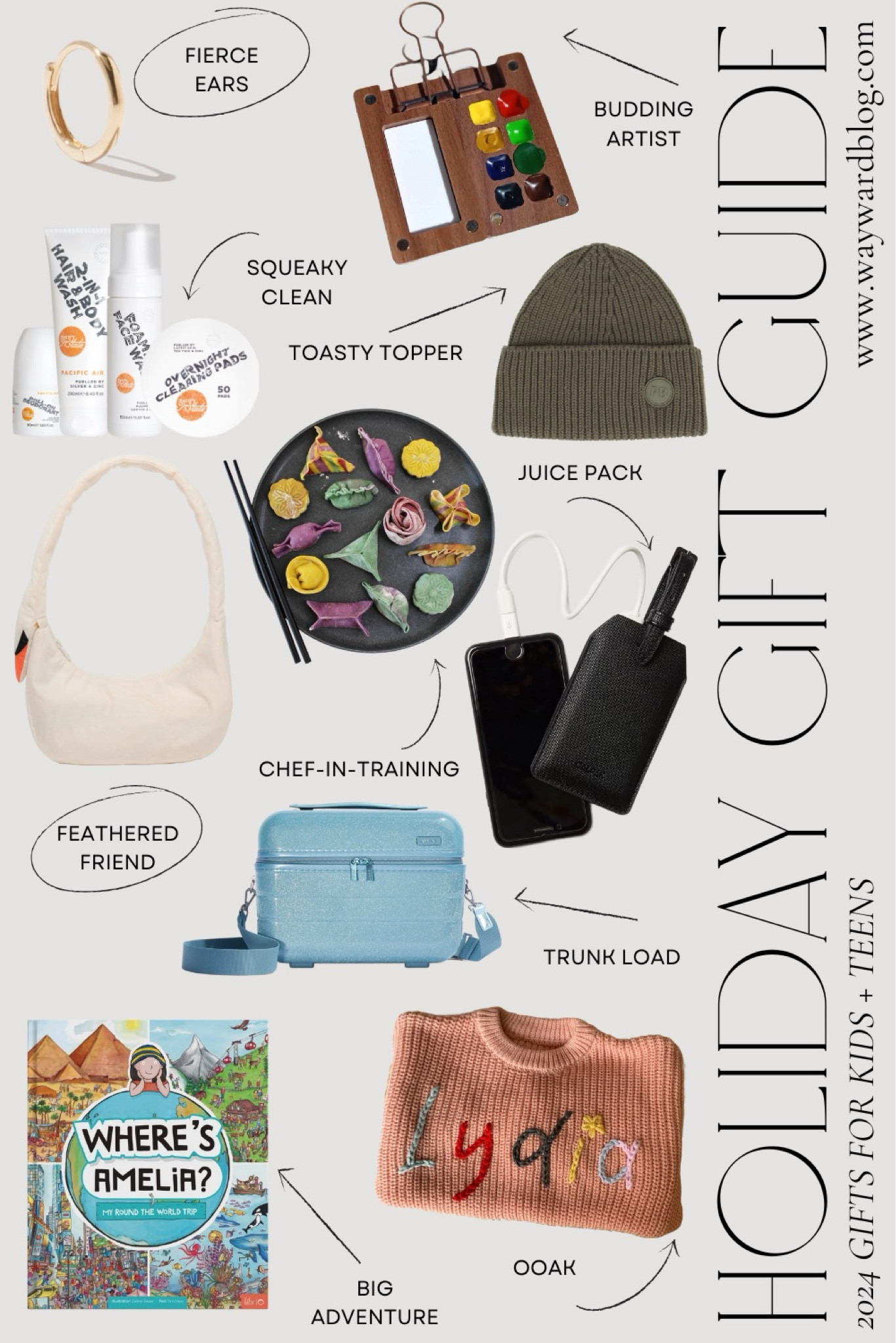 2024 Gift Guide: Travel Gifts for Kids + Teens

See all these gifts and more at waywardblog.com 🎁 

#LTKHoliday #LTKTravel #LTKGiftGuide