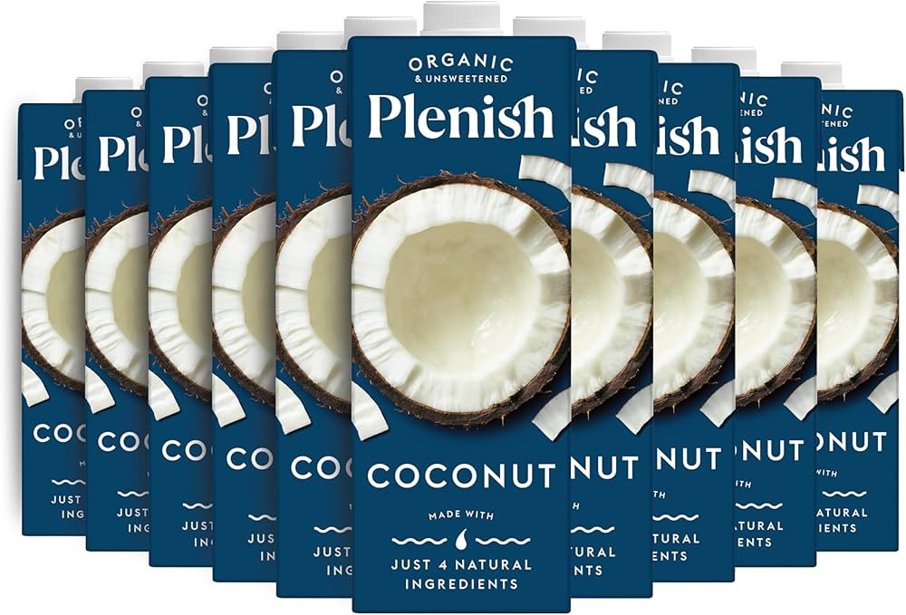 Plenish Organic Unsweetened Coconut Milk 1L (Pack of 8) | Amazon (UK)