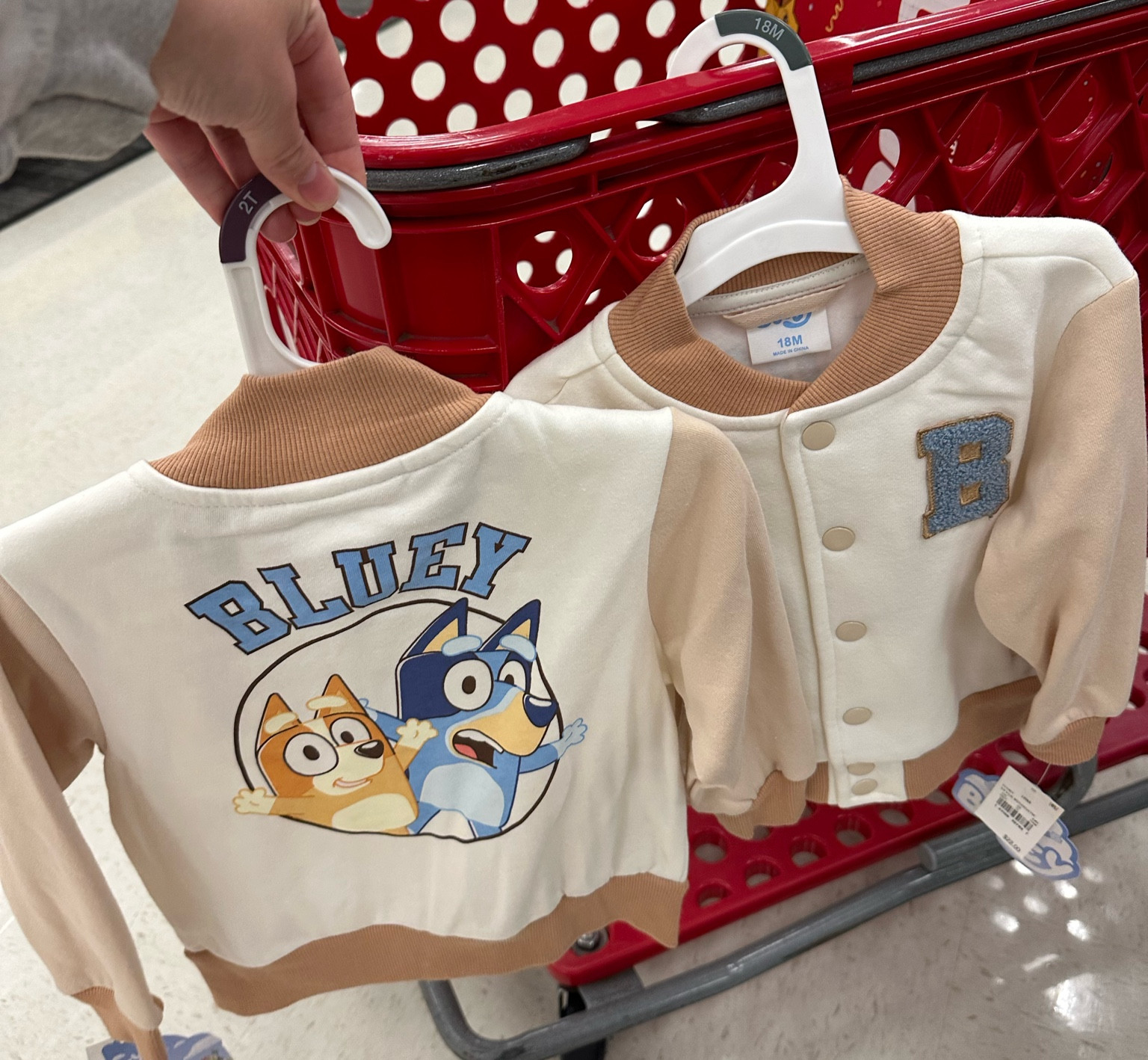 Toddler Bluey jacket, Bluey fall jacket, Bluey outfit, Bluey shirt, varsity toddler jacket, Disney toddler jacket, varsity style jacket, Bluey varsity jacket, target style, toddler boys target clothes, Bingo and Bluey shirt, bluey bomber jacket 

#LTKBacktoSchool #LTKfamily #LTKbaby