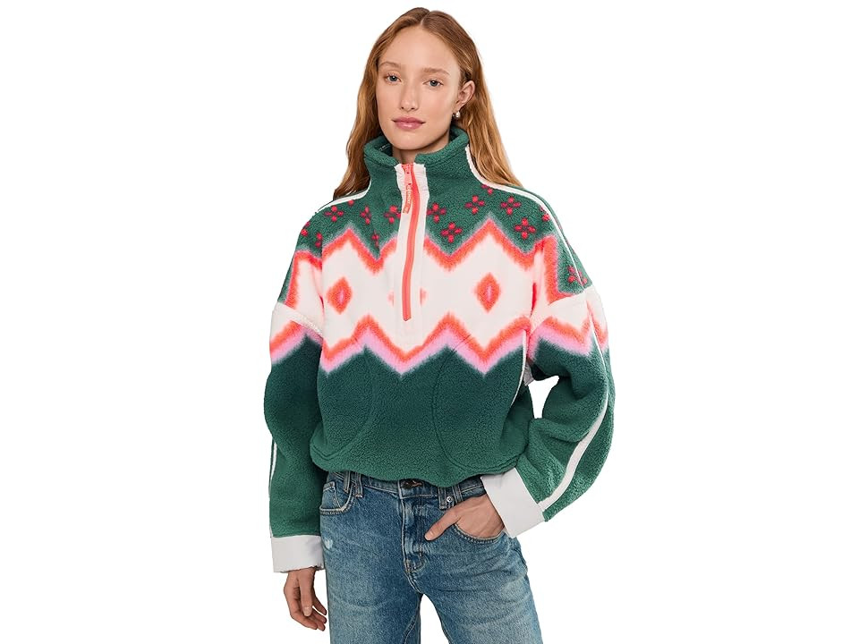 FP Movement Printed Mountain High 1/2 Women's Jacket Soft Glow Green Glow : LG (Women's 12), Polyester | Zappos