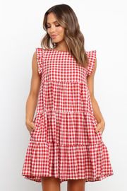 Norville Dress - Red | Petal & Pup (US)