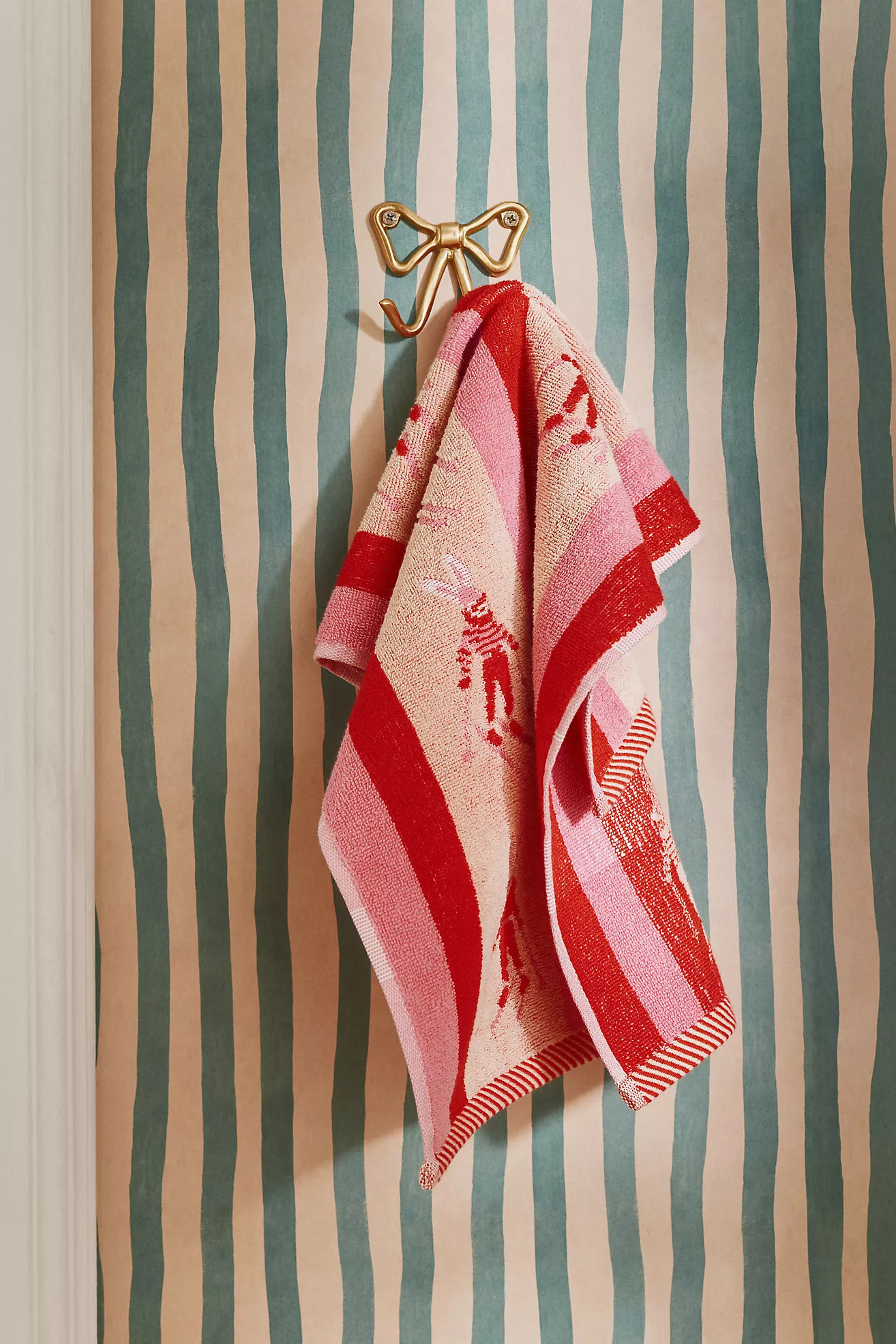 Holiday Printed Cotton Hand Towel | Anthropologie (US)